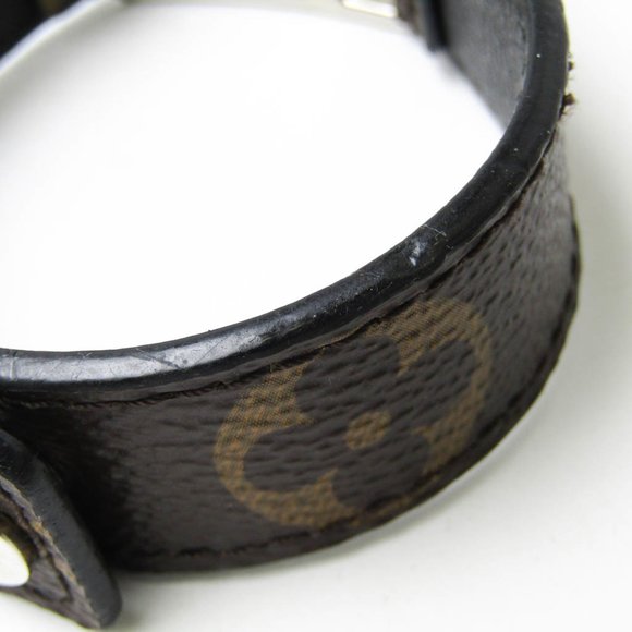 Louis Vuitton Hockenheim Bracelet M6141 Metal,Monogram Bangle Brown,Silver - Picture 4 of 12